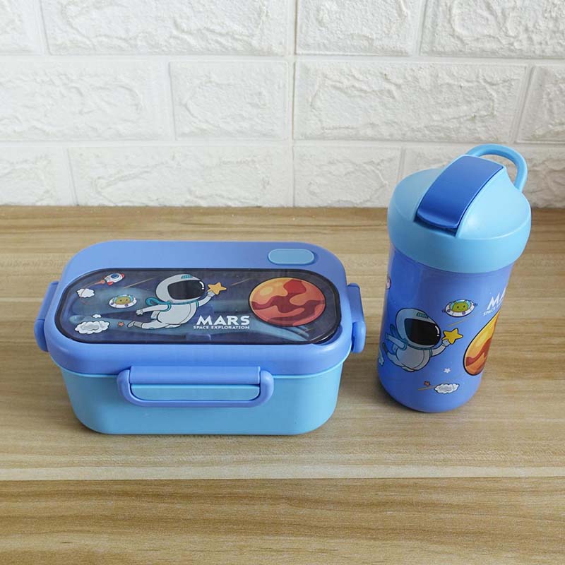 Cartoon lunch box and water cup set