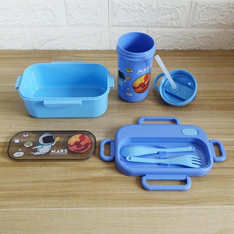Cartoon lunch box and water cup set