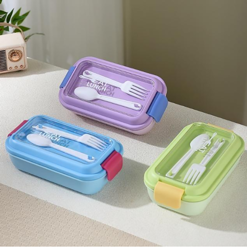 Simple multi-color portable fresh-keeping lunch box (wholesale)