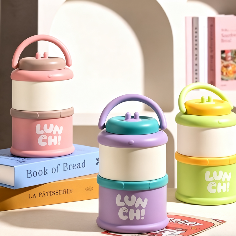 Handheld layered bento box