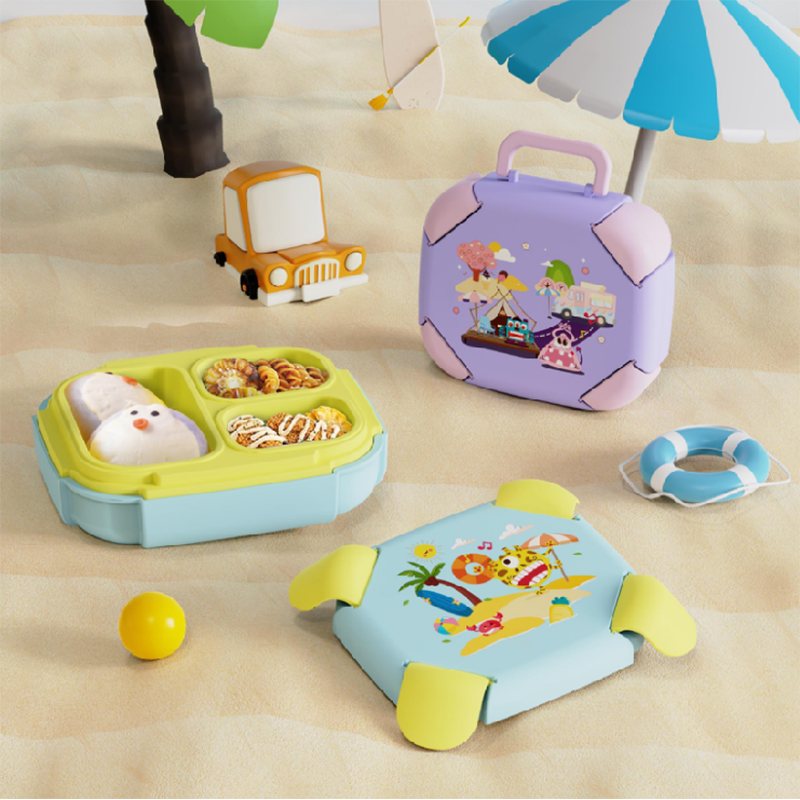 Cartoon pattern portable lunch box
