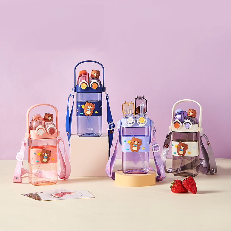 Cartoon Bear Doll Double Drinking Cup