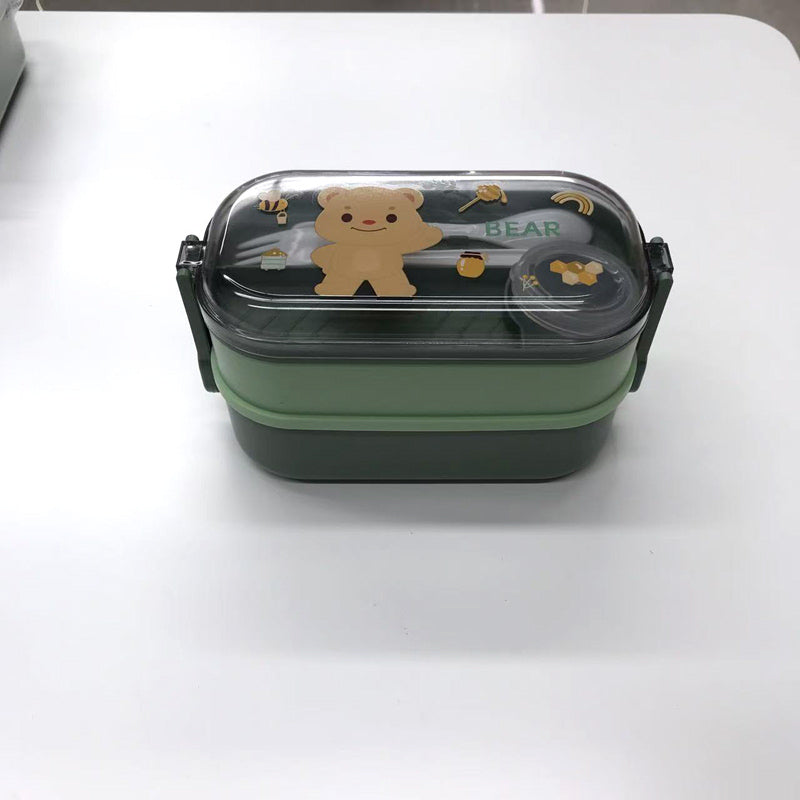Little Bear Cartoon Multi layer Bento Box