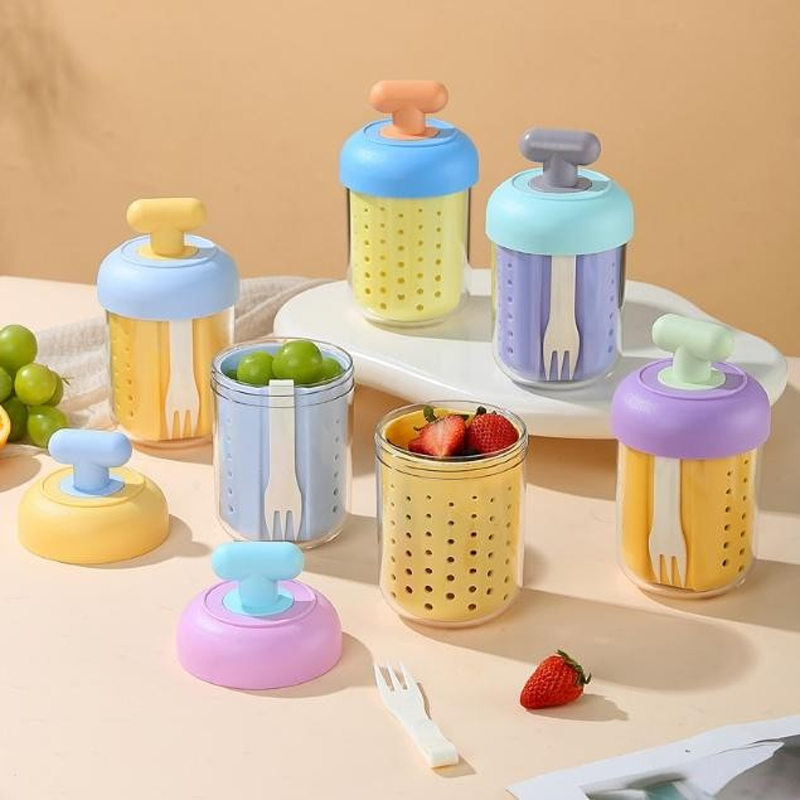 Portable draining and preservation cup