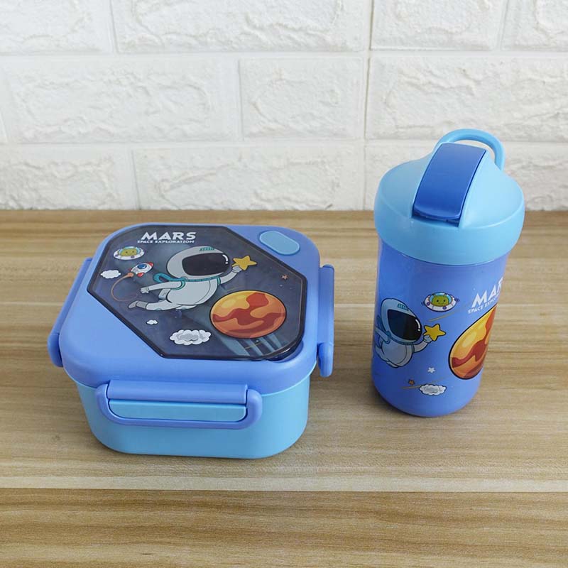Cartoon lunch box and water cup set