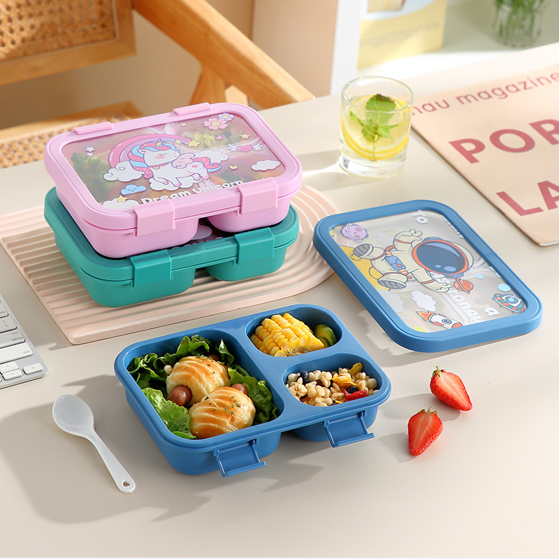 Cartoon separated lunch box(wholesale)
