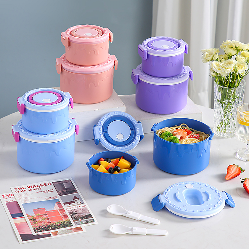 Stacked double-layer sealed bento box