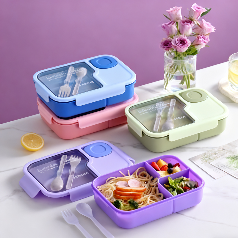 Minimally divided lunch box (wholesale)