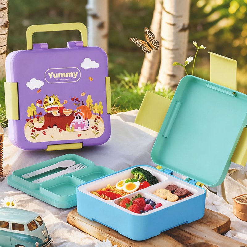 Cartoon pattern portable lunch box