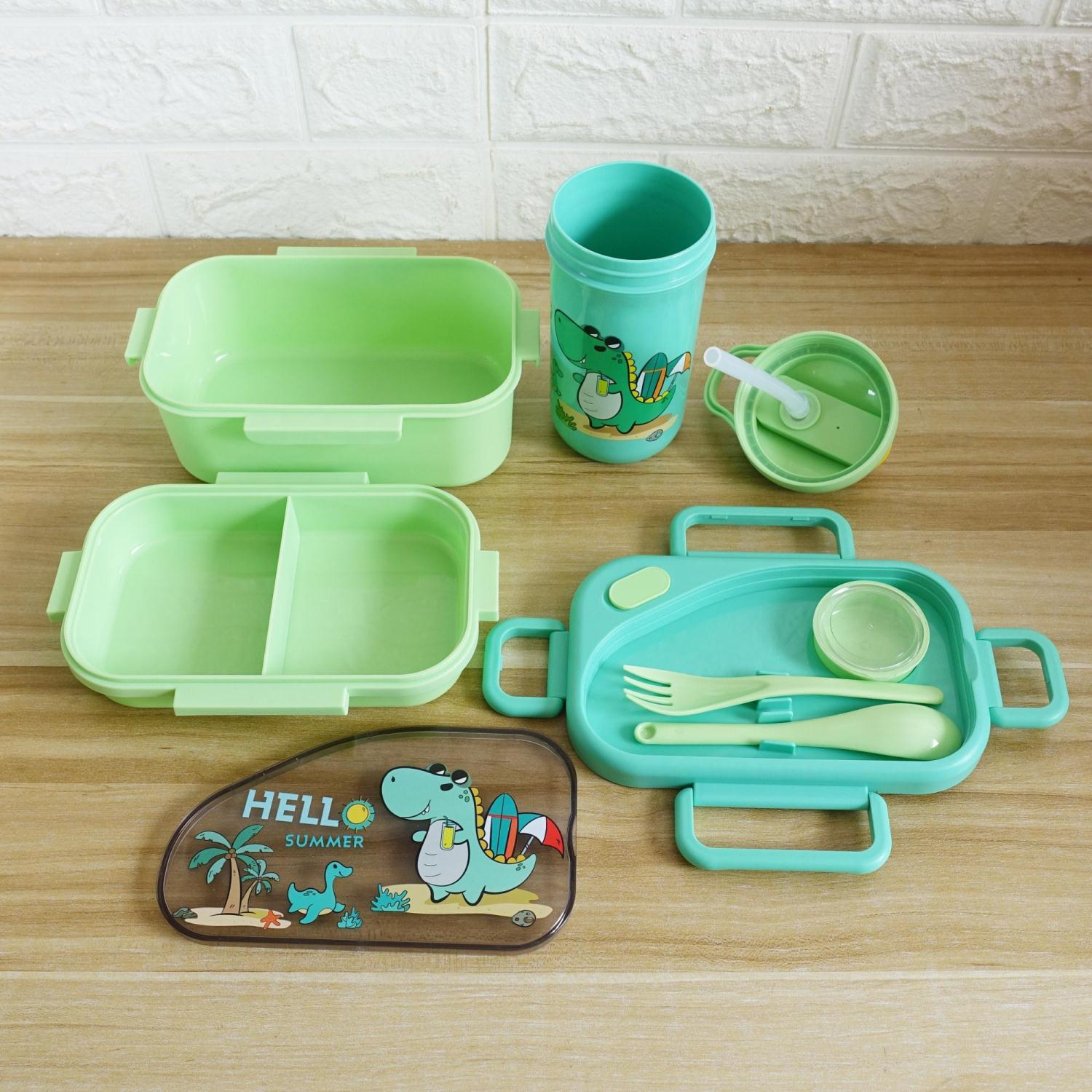 Cartoon lunch box and water cup set