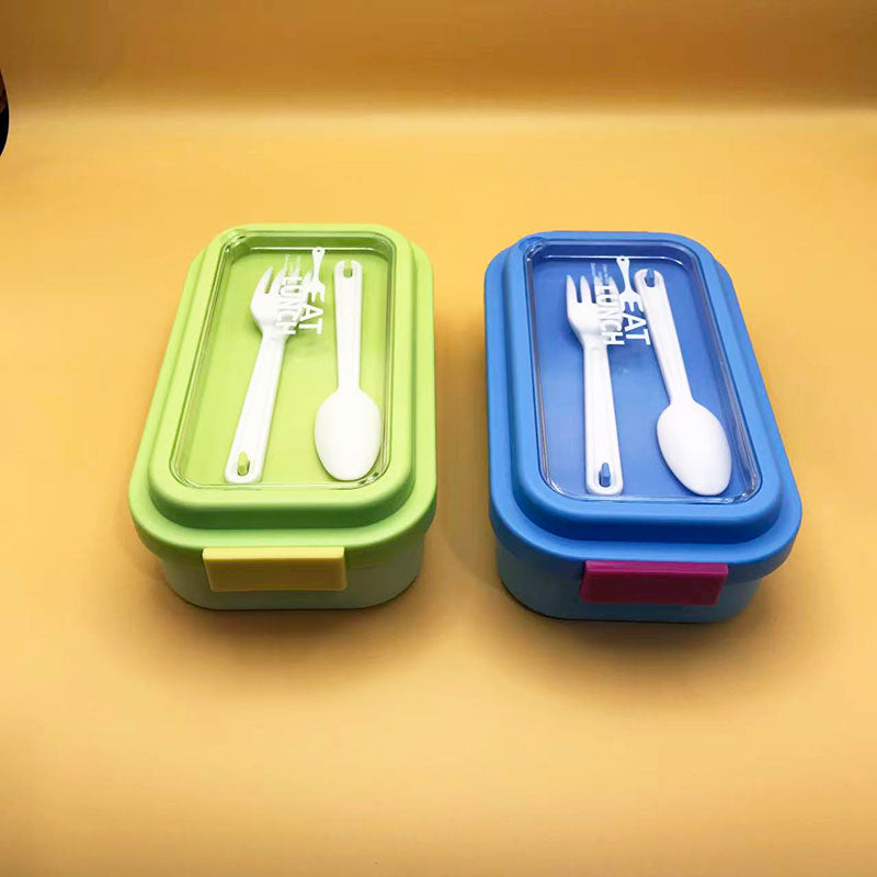 Simple multi-color partitioned lunch box(wholesale)