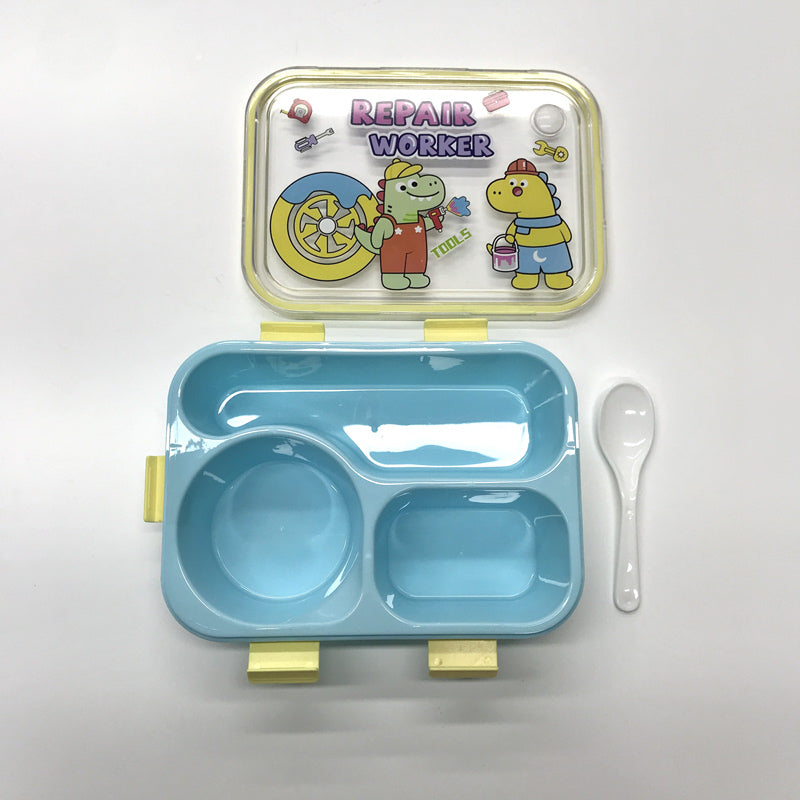 Cartoon dinosaur printed lunch box