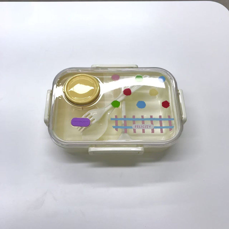 Cartoon Wave Dot Bento Box