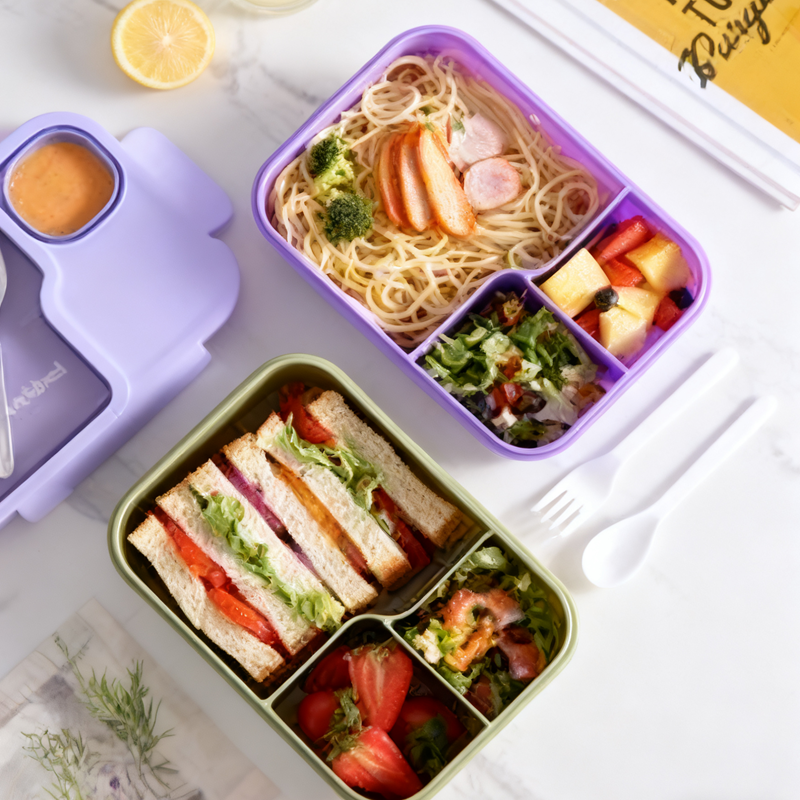 Minimally divided lunch box (wholesale)