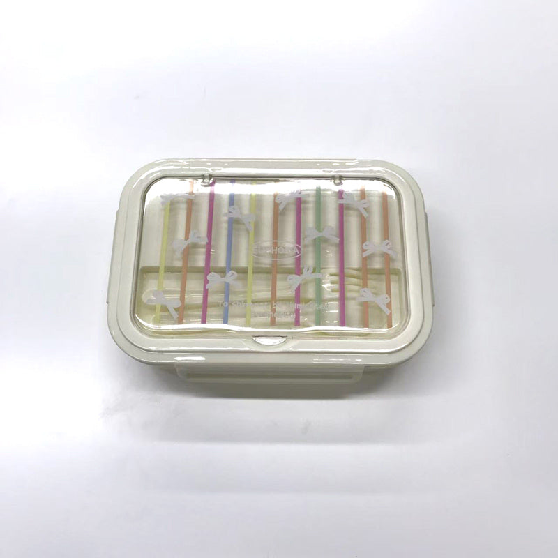 Butterfly knot separated bento box