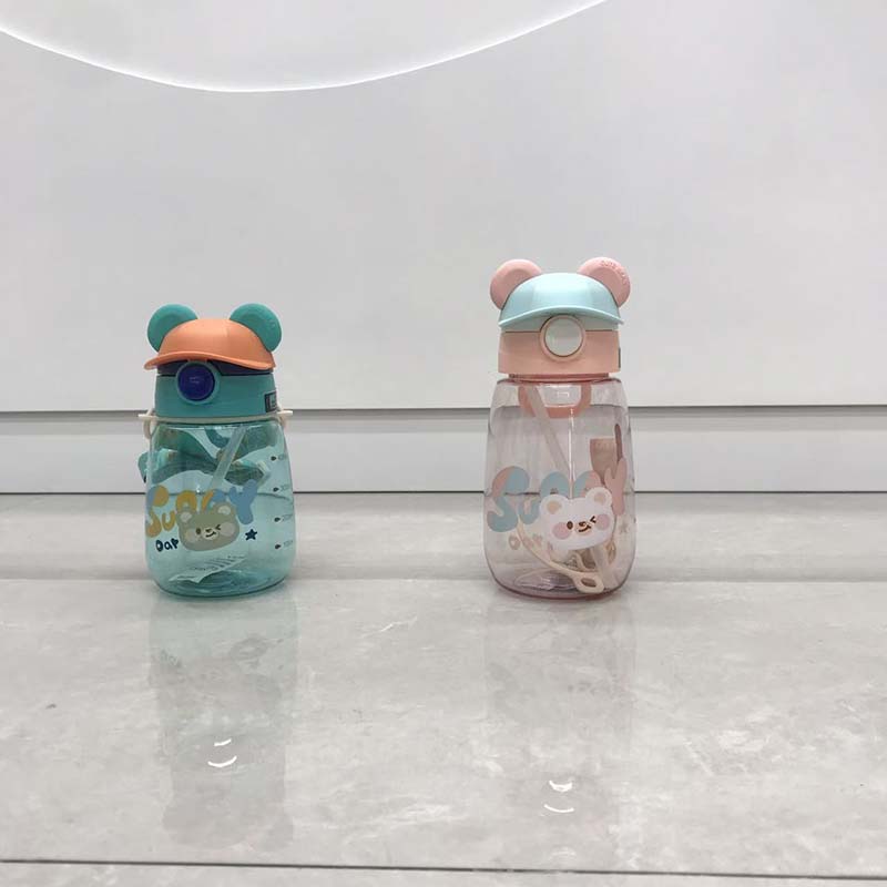 Cute Bear Ear Straw Cup