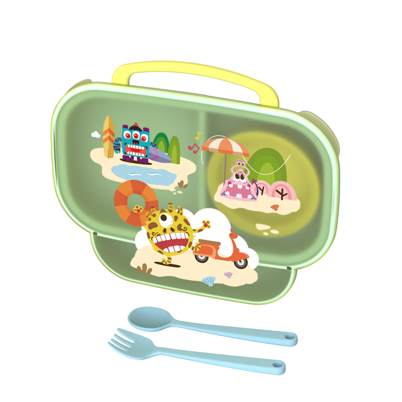 Cartoon children's separated meal box
