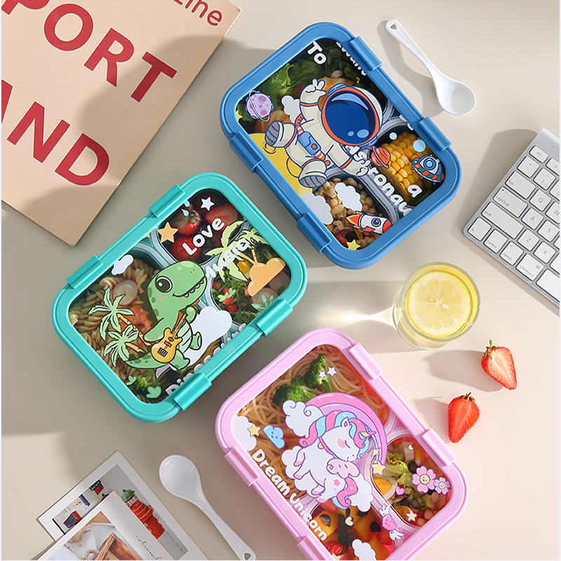 Cartoon separated lunch box(wholesale)