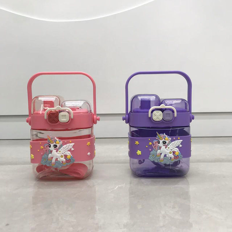 Cartoon Unicorn Dinosaur Double Drinking Cup