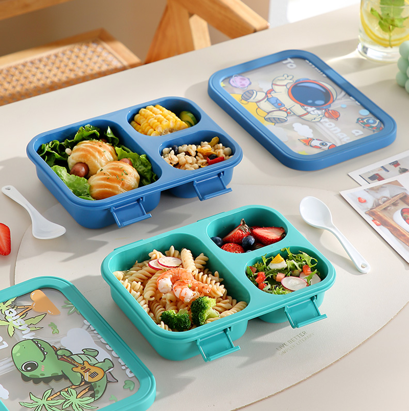 Cartoon separated lunch box(wholesale)
