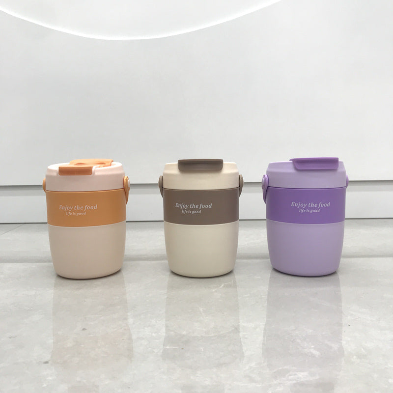 Portable dining cup with handle