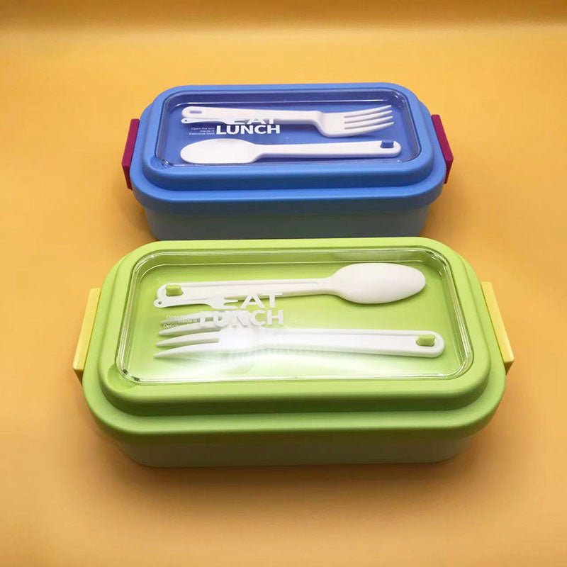 Simple multi-color partitioned lunch box(wholesale)