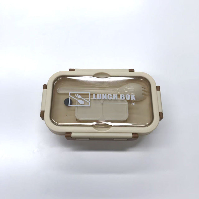 Macaron colored three compartment bento box