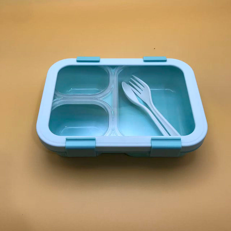 Three compartment partitioned bento box(wholesale)
