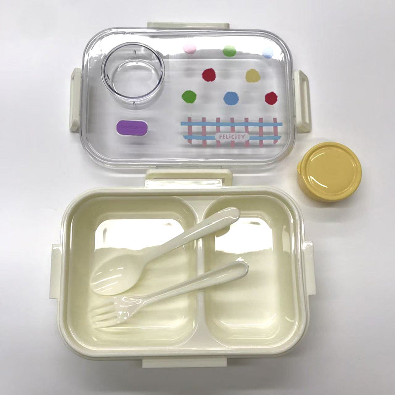 Cartoon Wave Dot Bento Box