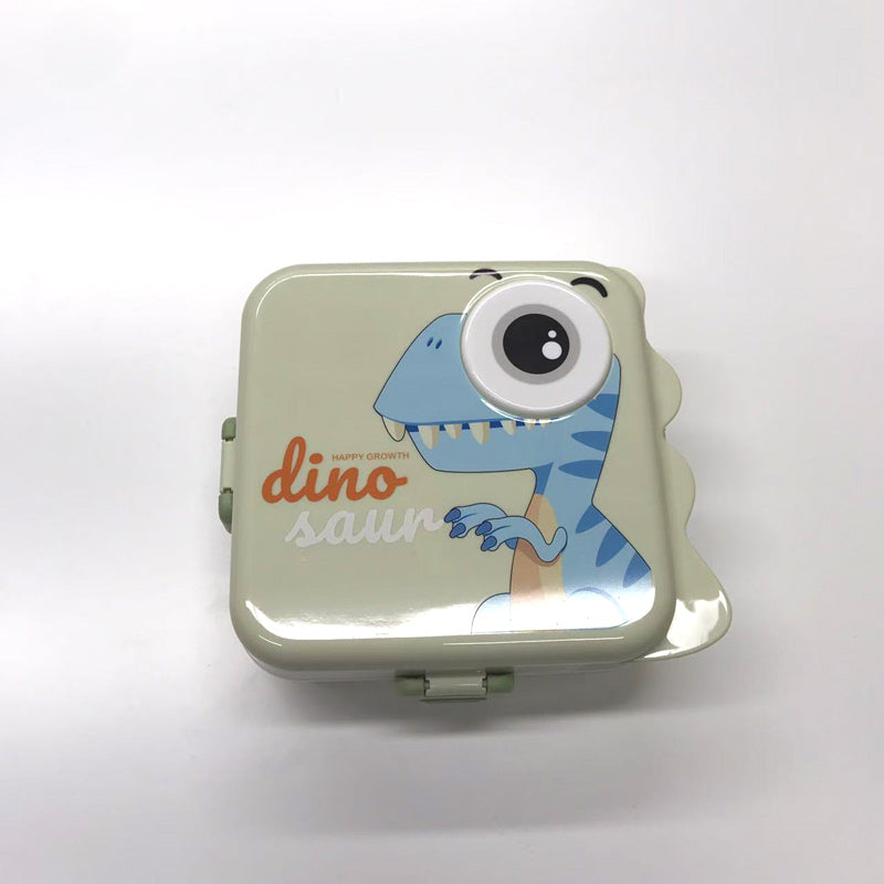 Cartoon dinosaur partitioned bento box