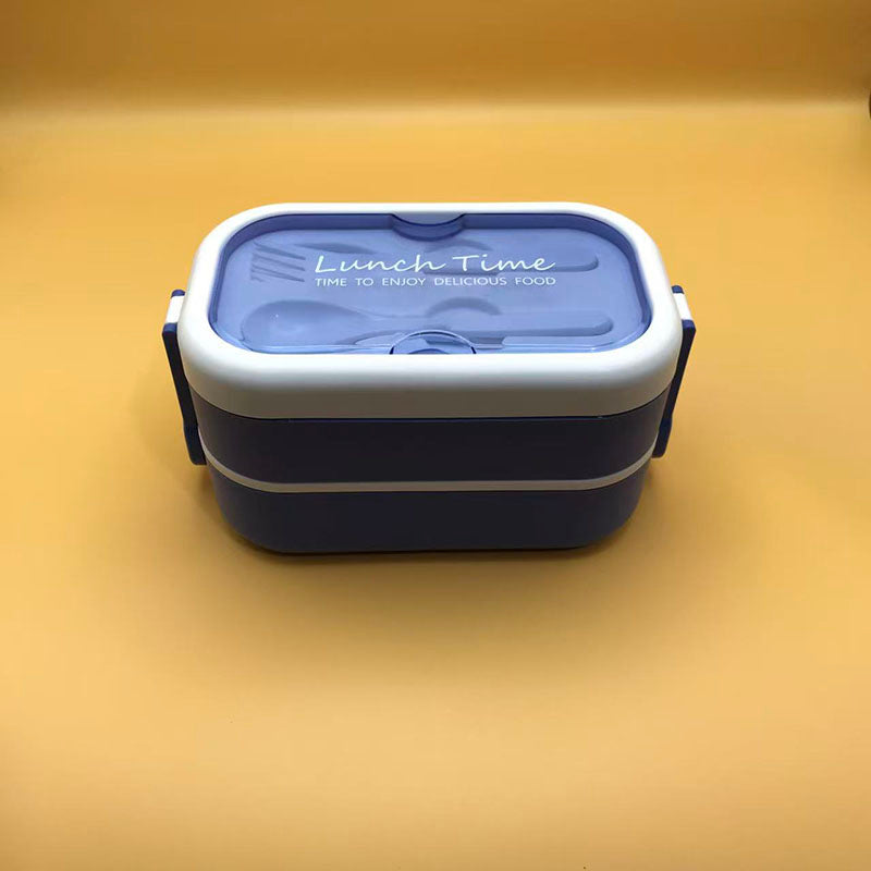 Double layered partitioned bento box(wholesale)