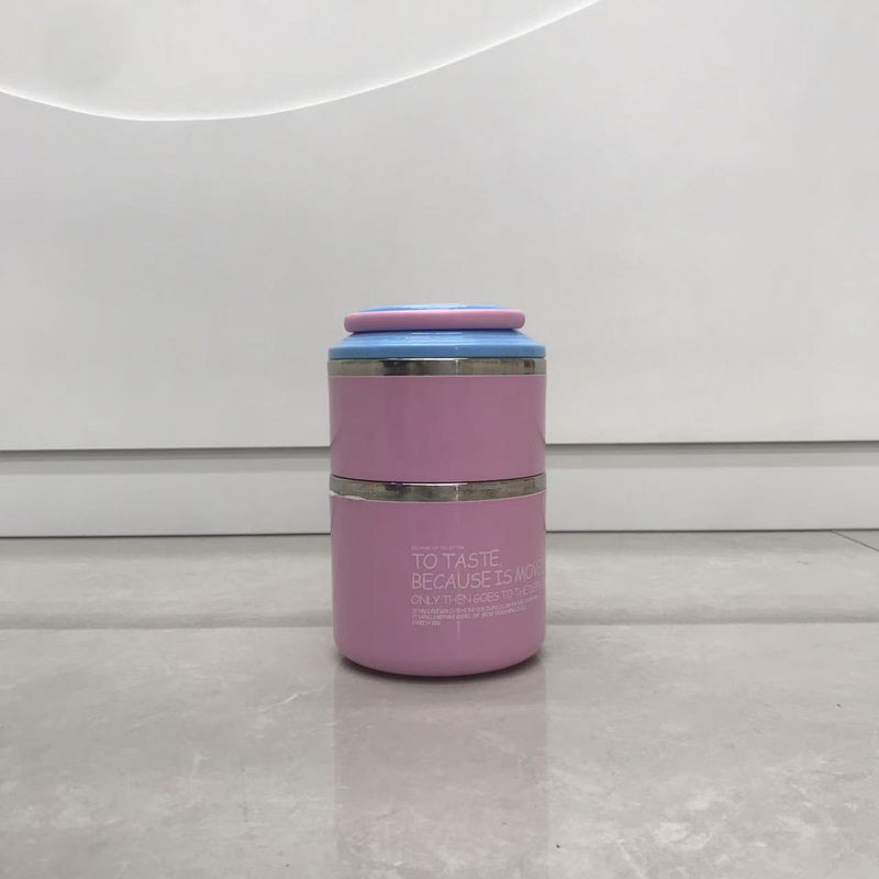Stainless steel layered fresh-keeping lunch box