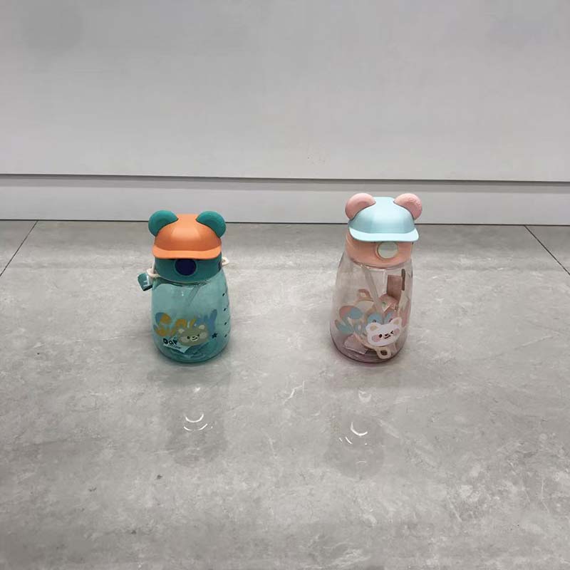 Cute Bear Ear Straw Cup