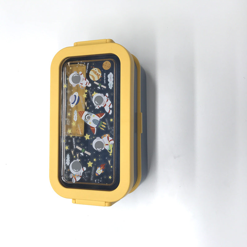 Cartoon double-layer lunch box (Wholesale)