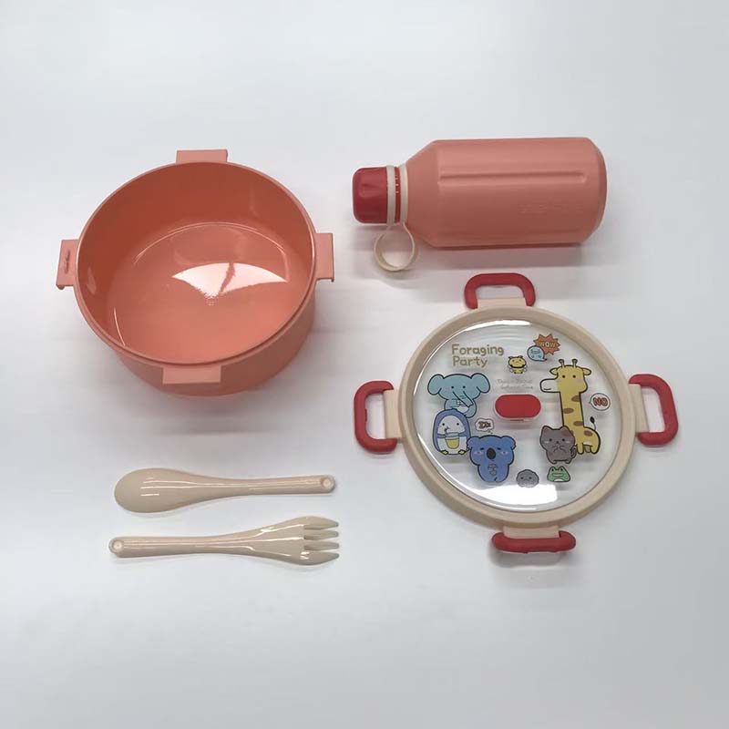 Cartoon lunch box and water cup set