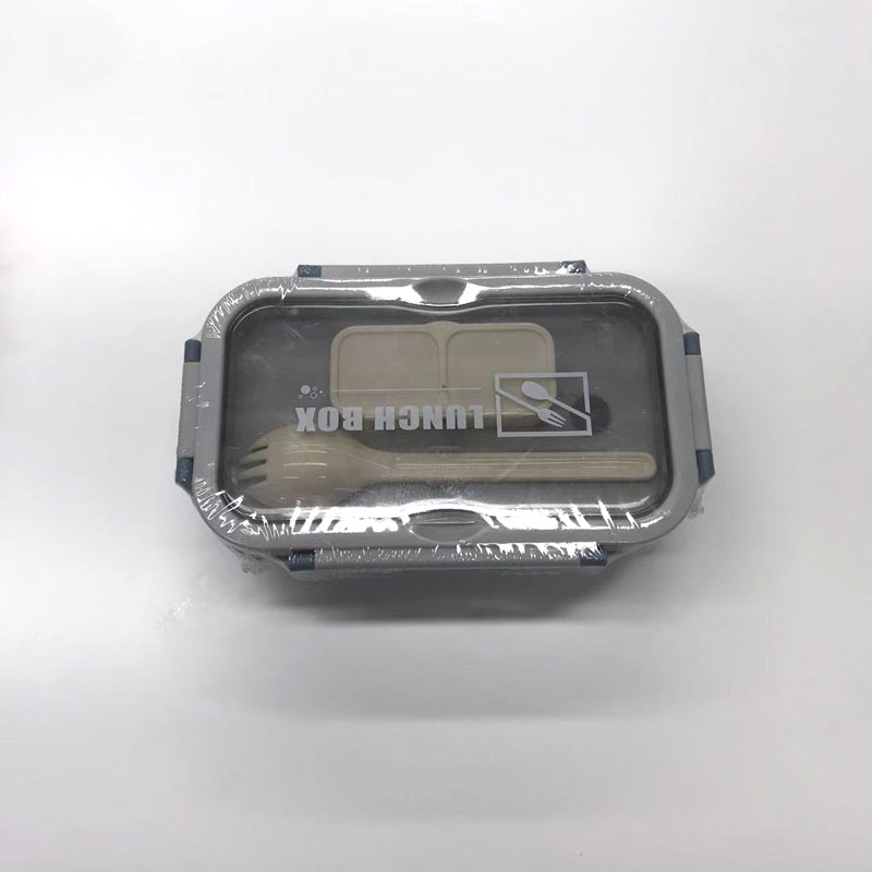 Macaron colored three compartment bento box