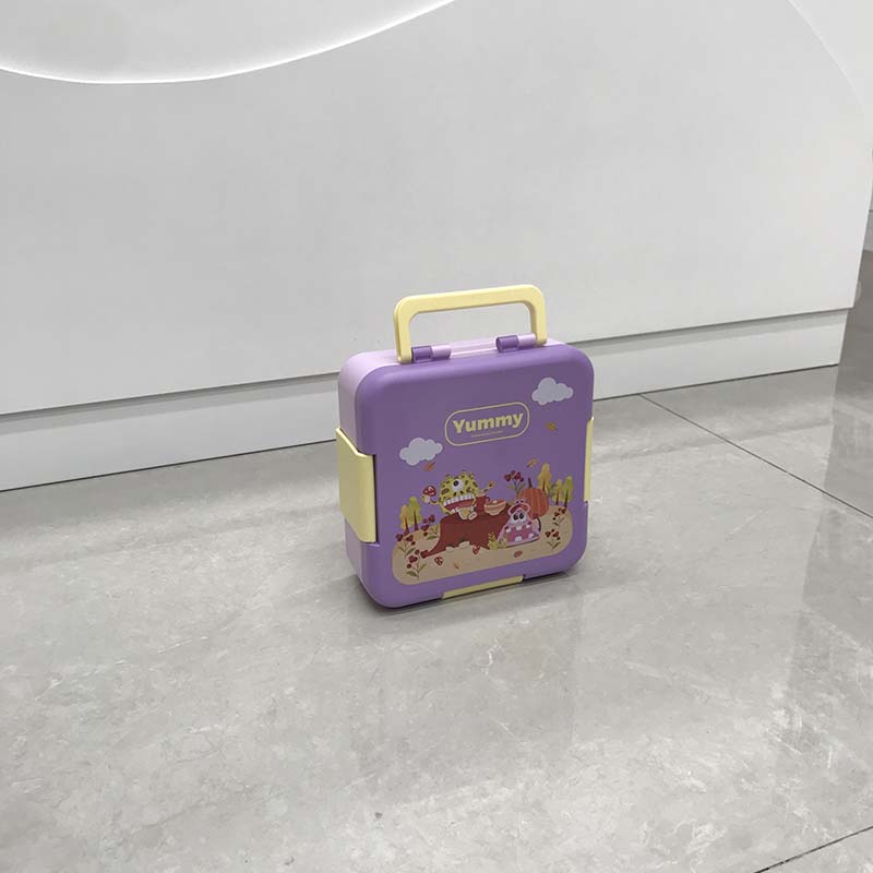 Cartoon pattern portable lunch box