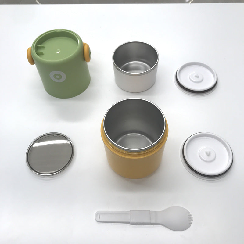 Stainless steel hand-held layered fresh-keeping lunch box