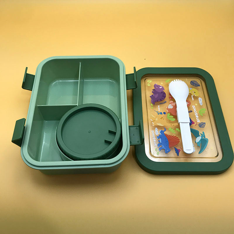 Cartoon multi-color separated lunch box(wholesale)