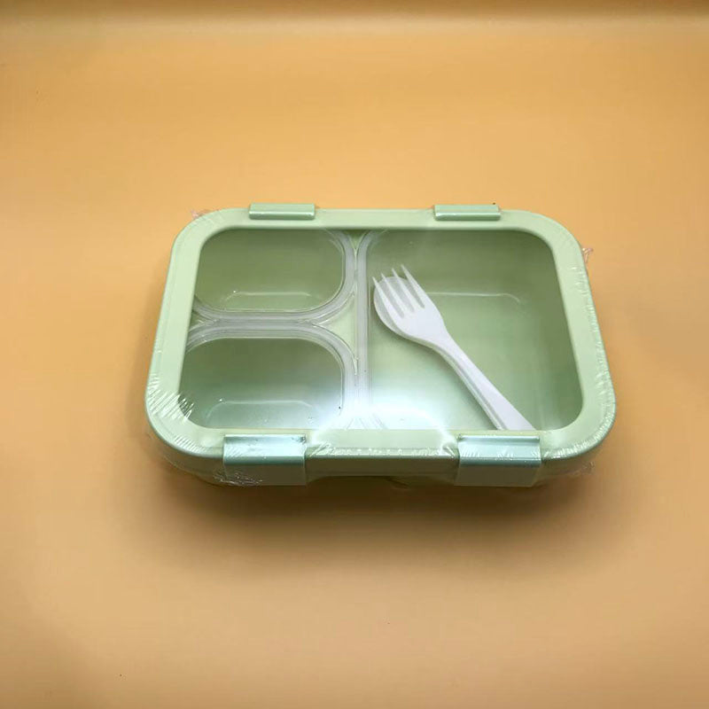 Three compartment partitioned bento box(wholesale)