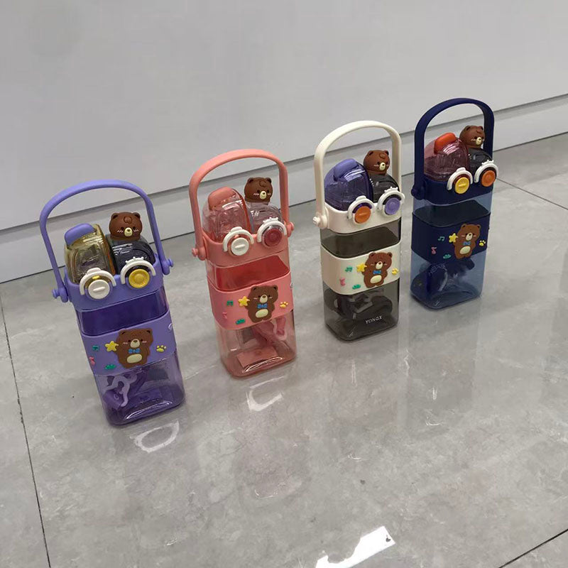 Cartoon Bear Doll Double Drinking Cup