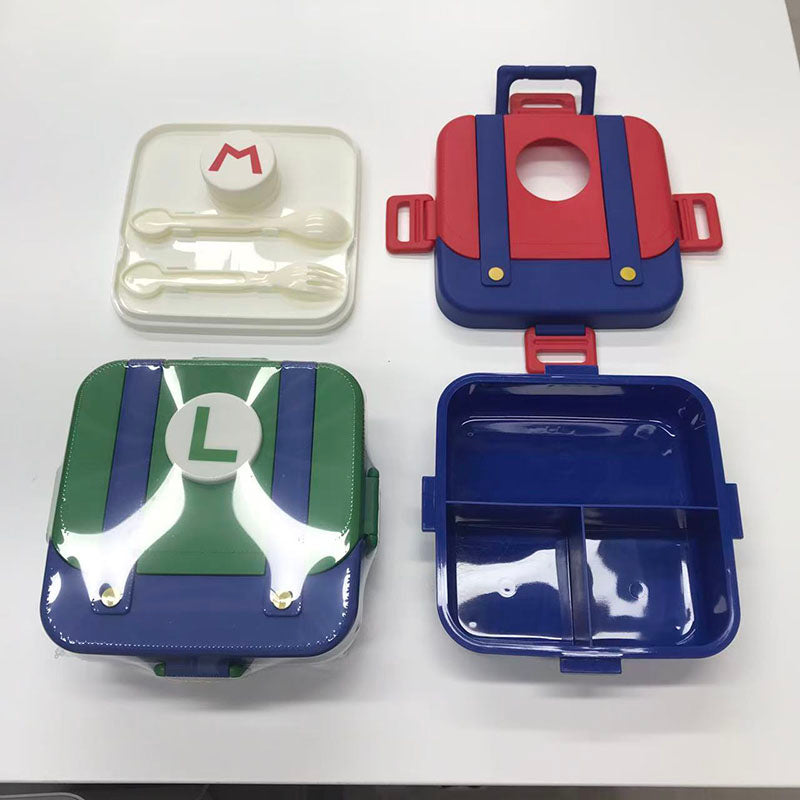 Super Mario style backpack shaped lunch box