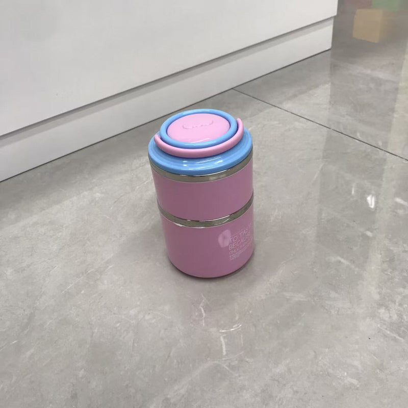 Stainless steel layered fresh-keeping lunch box