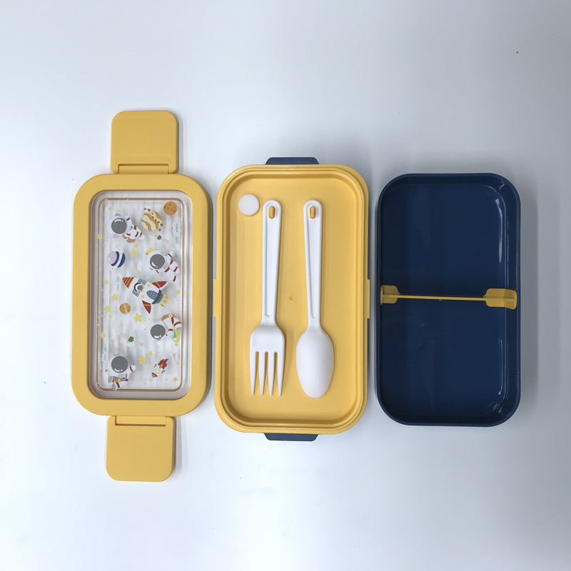 Cartoon double-layer lunch box (Wholesale)