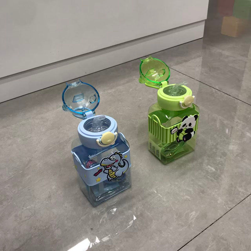 Cartoon animal transformation straw cup