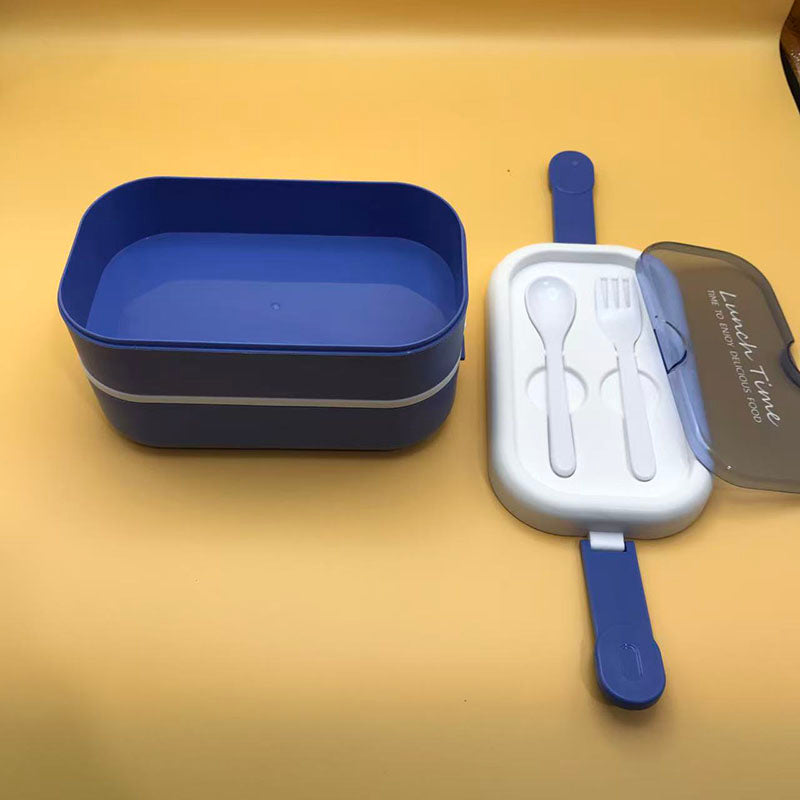 Double layered partitioned bento box(wholesale)