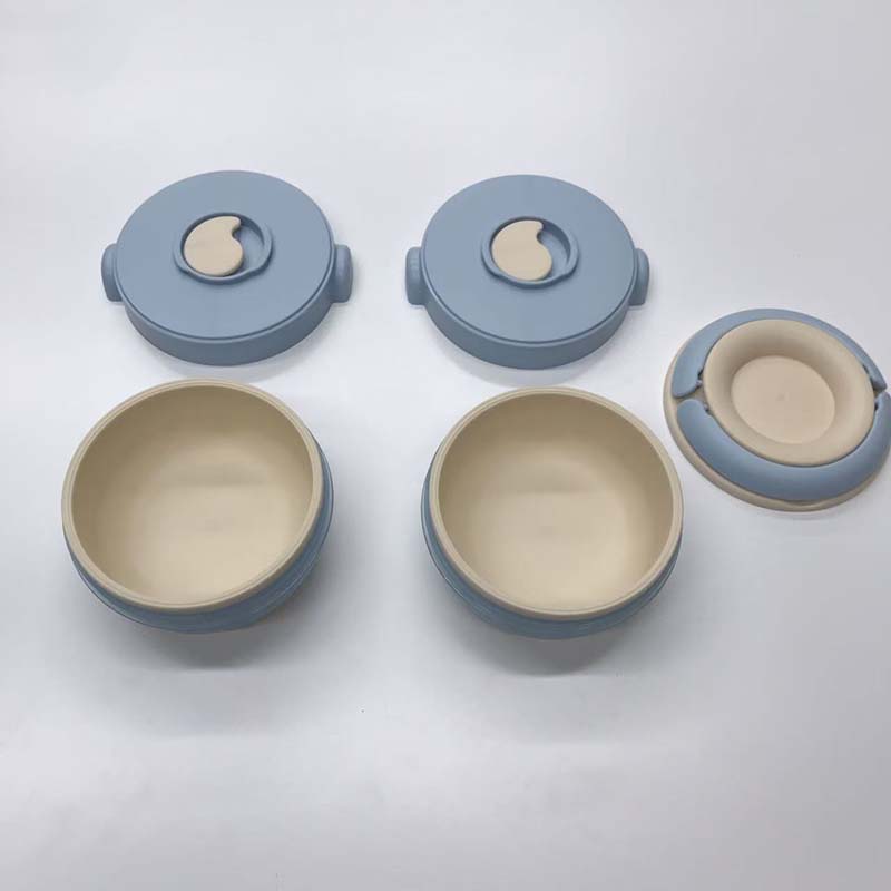 Double layered stainless steel portable lunch box