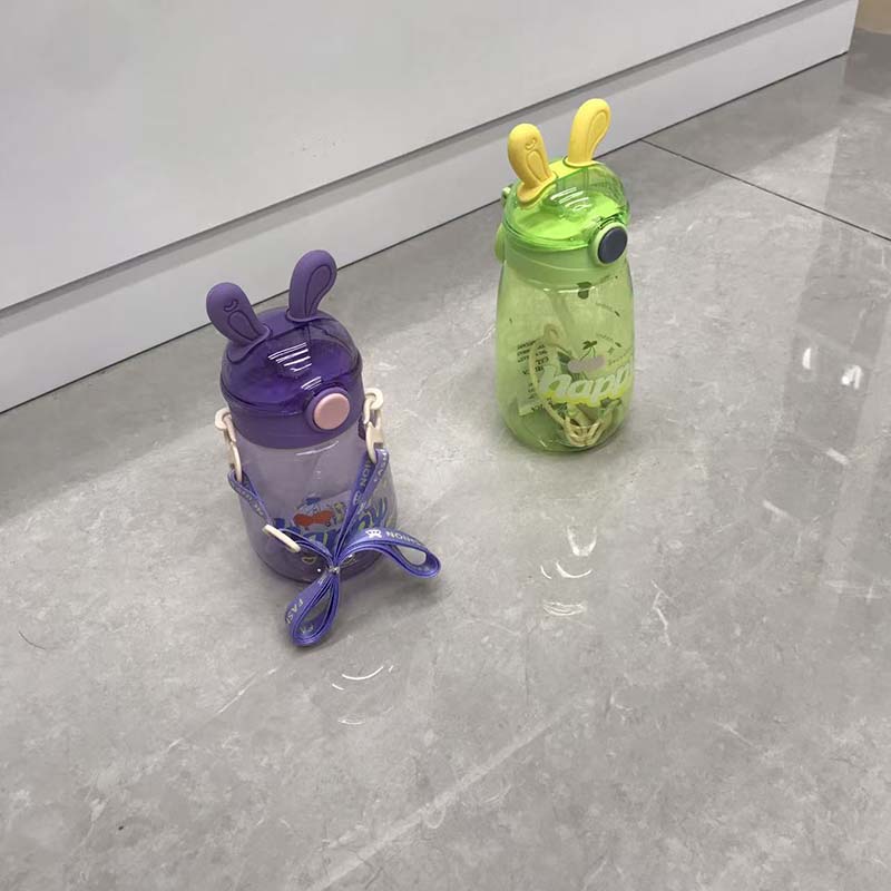 Cute Rabbit Ear Children's Straw Cup