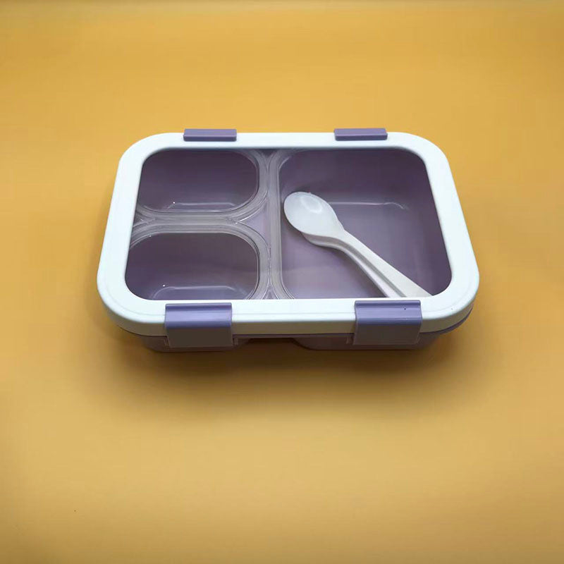 Three compartment partitioned bento box(wholesale)