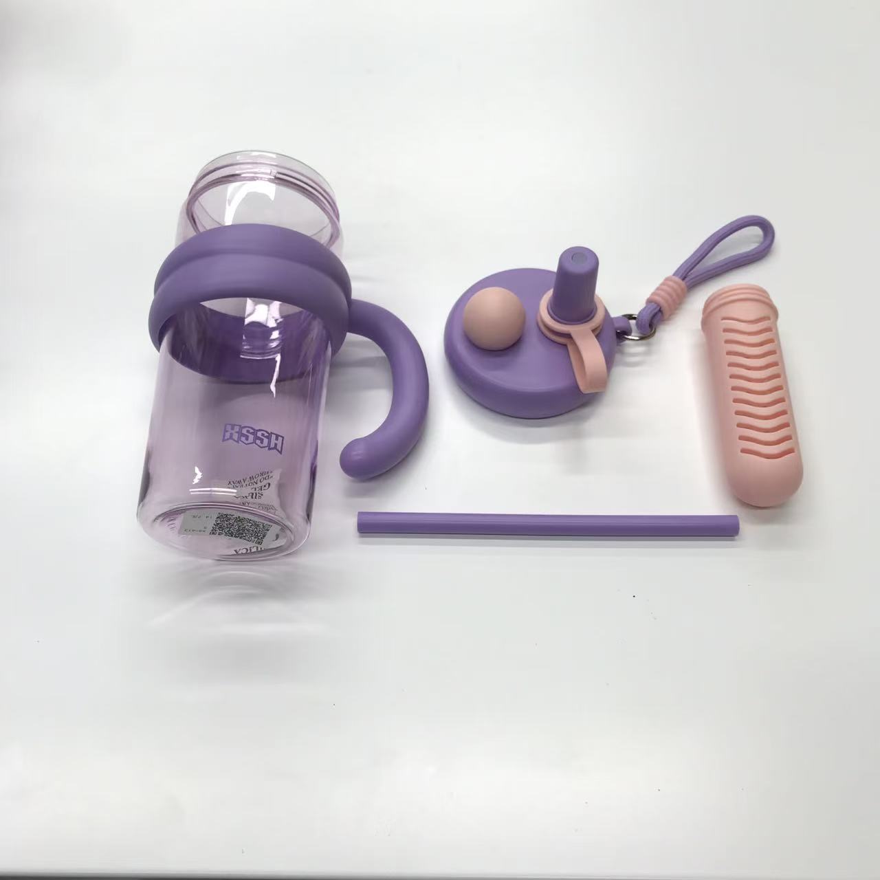 Macaron handle straw cup